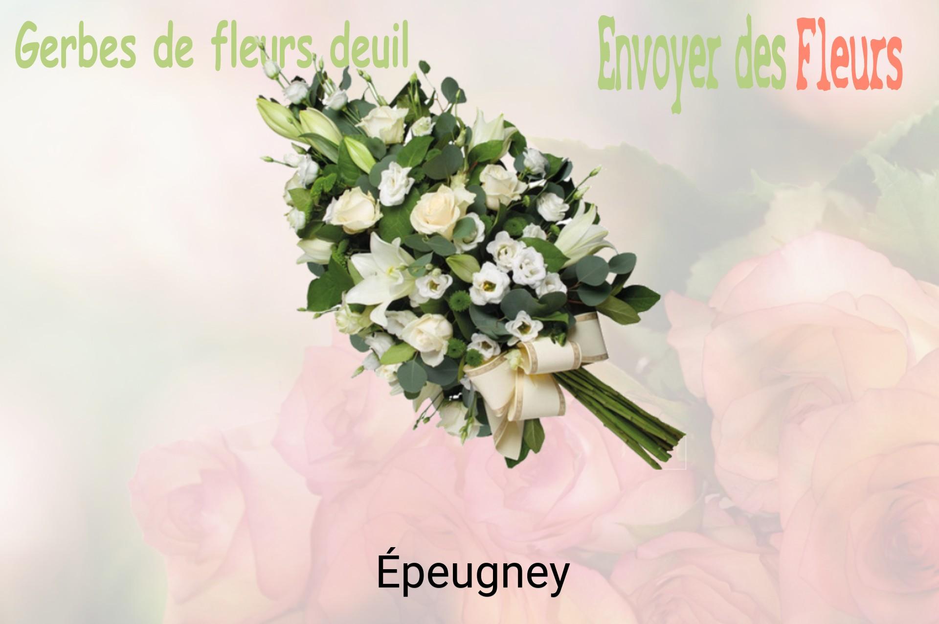Gerbe de fleurs de deuil livrée à Épeugney
